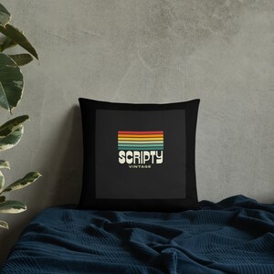 Hoofdkussen hoofdkussen | Scripty-cadeau | Woondecoratie filmploeg | Vintage regenboogstreep | Productie 101