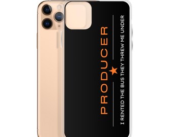 Producer iPhone Case, Film Crew Gift, Clear Phone Case, I Rented the Bus