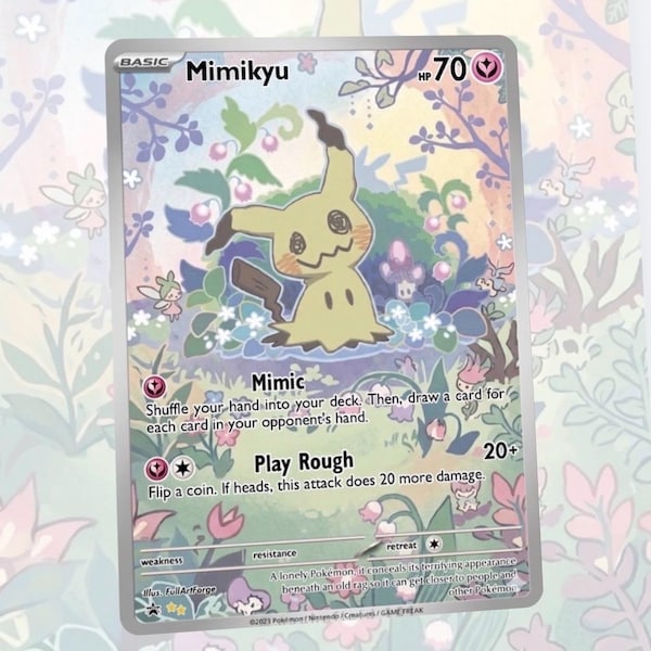 Mimikyu Custom Made Card Fan Art Card