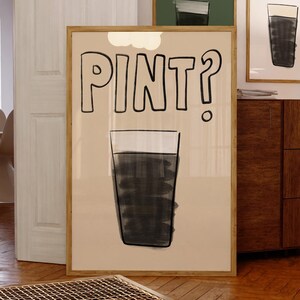 Pint of Guinness Print Poster