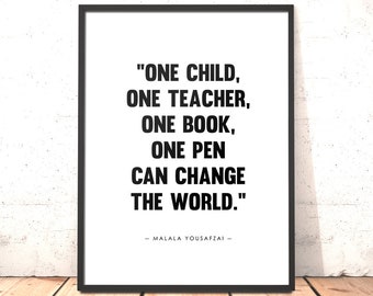 Malala Yousafzai Etsy France