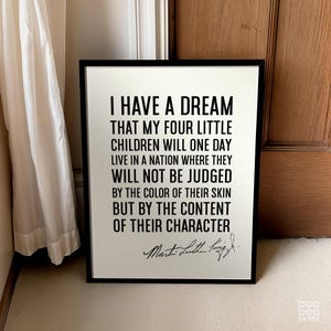 Ho un sogno Stampa / Citazione di MLK Stampa / Discorso di Martin Luther King / Discorso di MLK Stampa / Regalo amico studente / Uguaglianza Diversità Inclusione