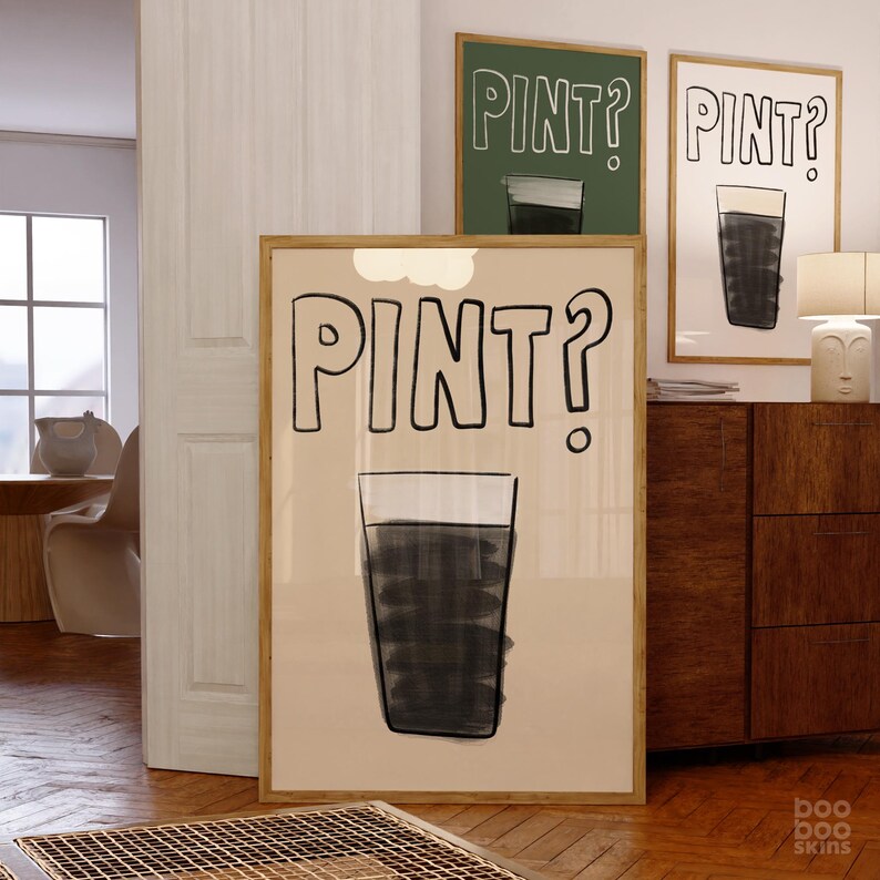 Pint of Guinness Print Poster