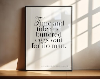Box of Delights | Christmas Print | John Masefield Quote | Children's Stories | Wolves Are Running | Eggs | Gift Book Lover | 80s TV