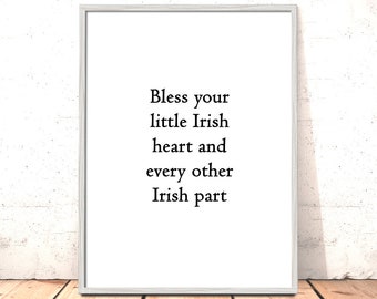Irish Blessing Print | Irish Saying | Irish Quote | Irish Proverb | St Patrick's Day Print | Irish Print | Irish Gift | St Patrick's Gift