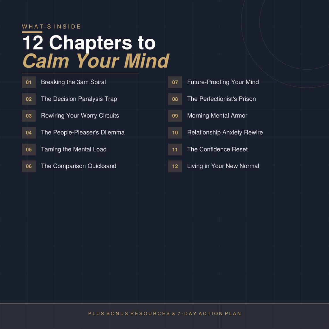 Anxiety Workbook PDF | 21-day Reset Guide for Overthinking | Calm Mind ...