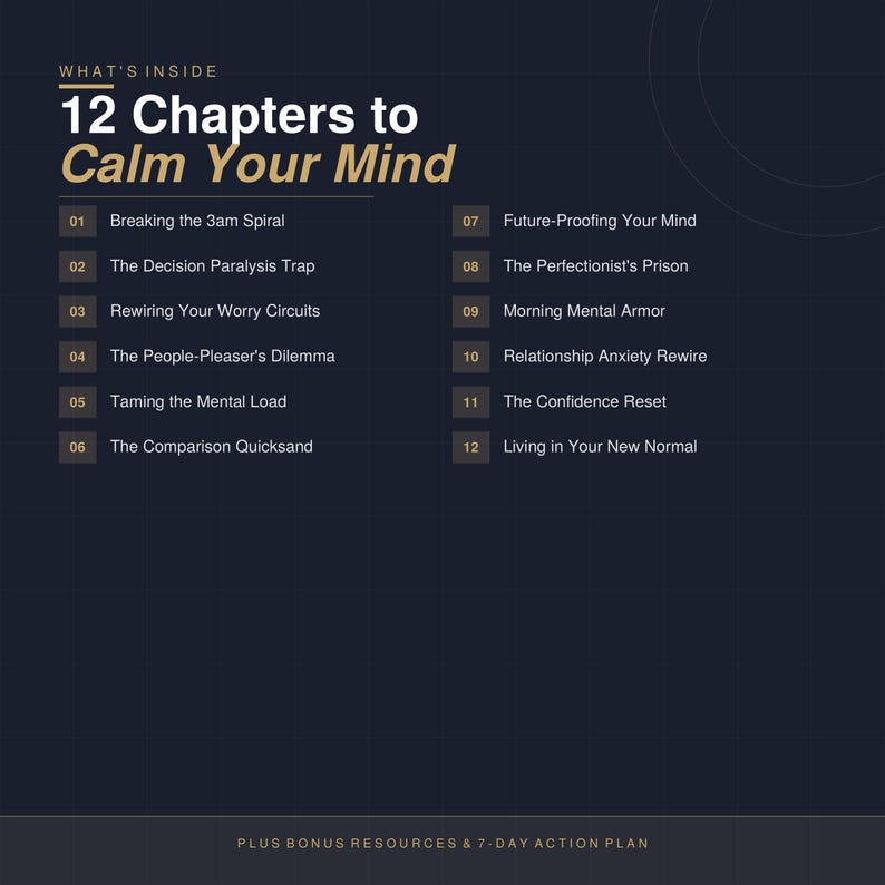 Anxiety Workbook PDF | 21-day Reset Guide for Overthinking | Calm Mind ...