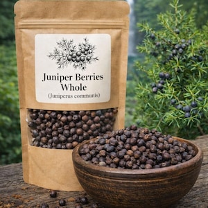 Bacche di ginepro - Bacche di ginepro intere - Juniperus communis - Erbe naturali