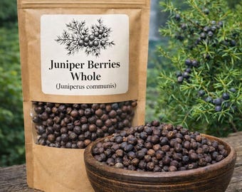Bacche di ginepro - Bacche di ginepro intere - Juniperus communis - Erbe naturali