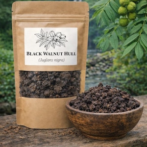 Poeder of stukjes zwarte walnootschil - Juglans nigra Tea - - Natuurlijke kruiden