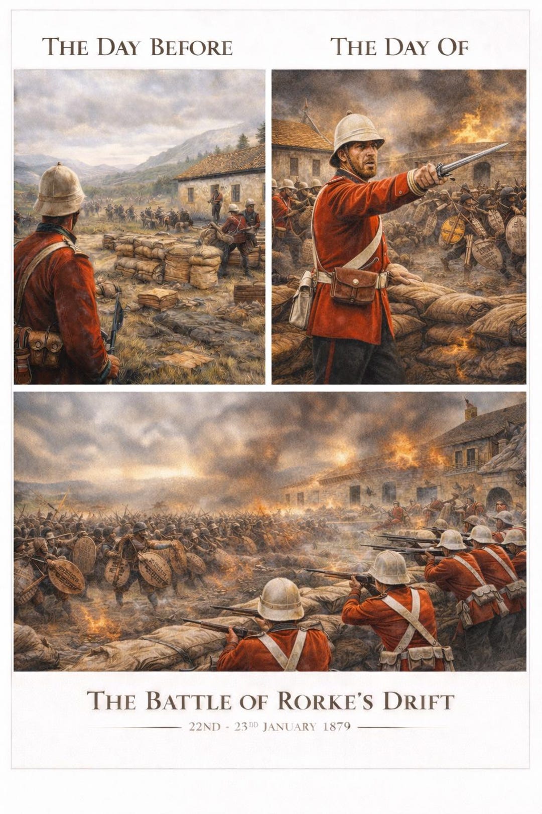 Battle of Rorke’s Drift Wall Art Digital Download | Anglo Zulu War ...
