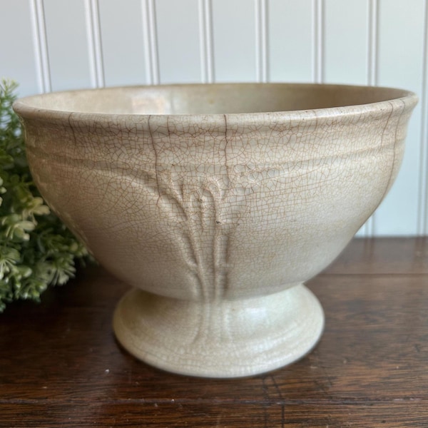 Antique Ironstone Punch Bowl Pedestal Bowl | John Furnival | 1800s
