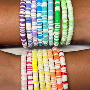 Clay bead bracelets