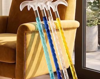 Clear Acrylic Walking Cane For Women| Elegant Fashionable Walking Stick