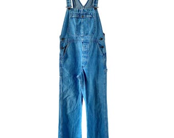 Vintage Big Ben Denim Overalls Mens Small Carpenter Overalls 90s Workwear Dungarees Blue