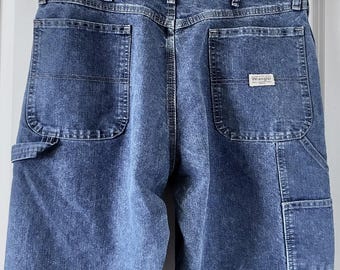Vintage des années 90 Wrangler Carpenter Jeans Baggy Fit Workwear Denim 36 x 30