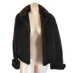 Vintage Brown Mouton Fur Coat for Women Short and Cozy - Etsy