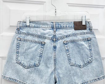 Vintage Calvin Klein Jean Shorts | 90s Y2K Light Wash Denim Shorts Women's Size 6 | CK Jean Shorts