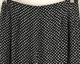 Vintage 90s Daisy Print Pants with Elastic Waist (Women's Size Small)