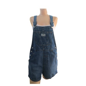 Classic Vintage Levi&#39;s Overall Shorts - Cute, Comfy, Versatile, and Timeless (Women&#39;s Size Medium)