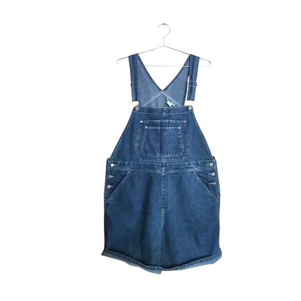 Capsule Wardrobe Item: Vintage Denim Overall Shorts - Cute, Comfy, Versatile, & Timeless (Women's Plus Size 20)