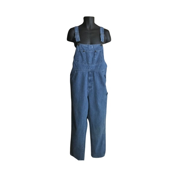Vintage Men Denim Overall Roebucks Overall Farmer Overall Men Bib Overall Blue Jean Overall Pants Denim Dungaree Over All Salopette Clothes
