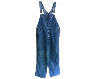 Vintage Levi's Medium Wash Denim Overalls - Loose Baggy Fit (Men's Size XL)