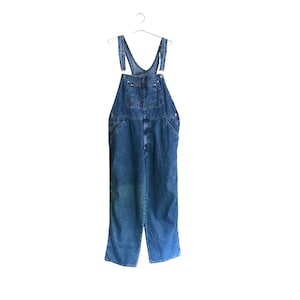 Vintage Levi&#39;s Medium Wash Denim Overalls - Loose Baggy Fit (Men&#39;s Size XL)