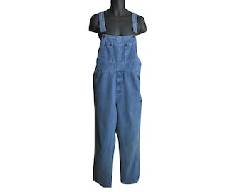 オーバーオール euro vintage 80s 90s Vintage 80s 90s Denim Overalls/ Gender-neutral XL-XXL/ 1980s