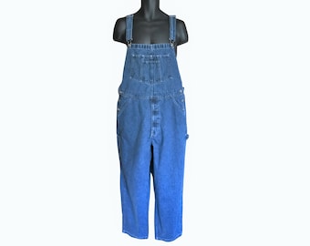 Classic Vintage 90s Denim Overalls (Men's Size Large)