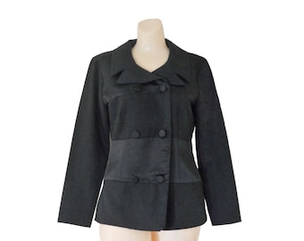 Vintage 90s Black Satin Blazer: The Ultimate Clueless Movie Style Statement Piece