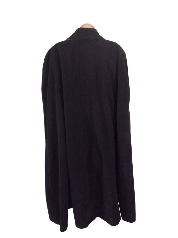 Vintage Winter Blue Velvet Cloak Cape - image 4