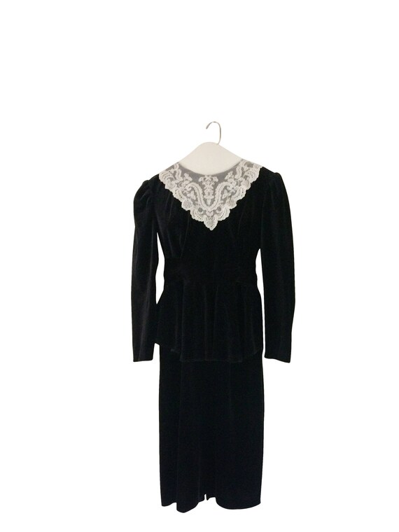 black velvet gothic dress