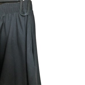 Capsule Wardrobe Item: Vintage Black Circle Skirt Classic and Timeless Style Women's Size Small image 4