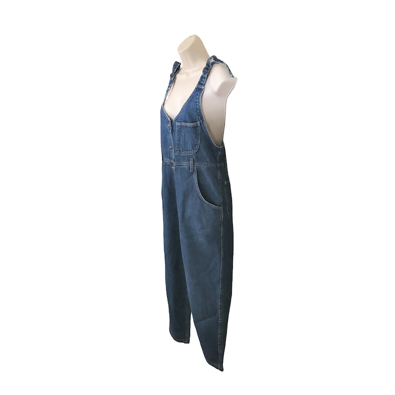 Vintage 80s Dark Wash Lee Overalls image 3