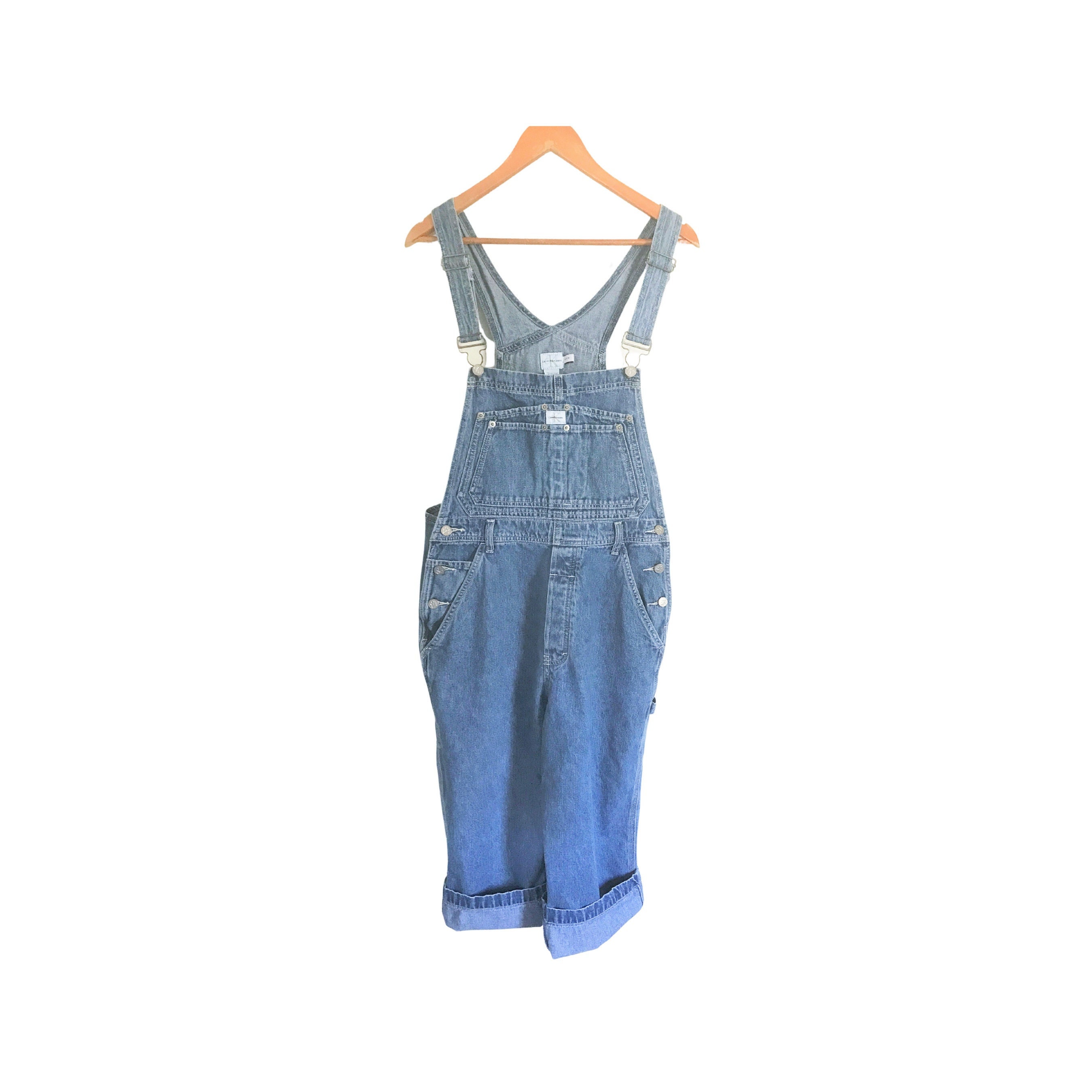 Women Overall Denim Overall Cropped 