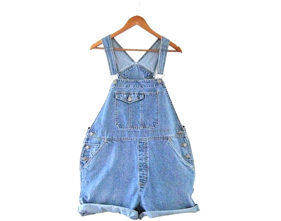 Women Denim Overall Shorts Deadstock Denim Shortal