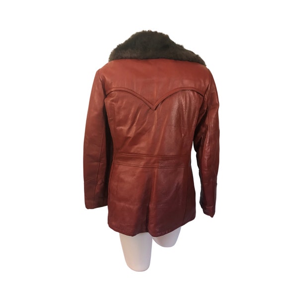 Vintage 70s Faux Fur Coat 1970s Winter Coat Faux L
