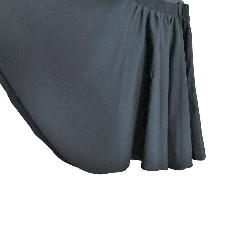 Capsule Wardrobe Item: Vintage Black Circle Skirt Classic and Timeless Style Women's Size Small image 2