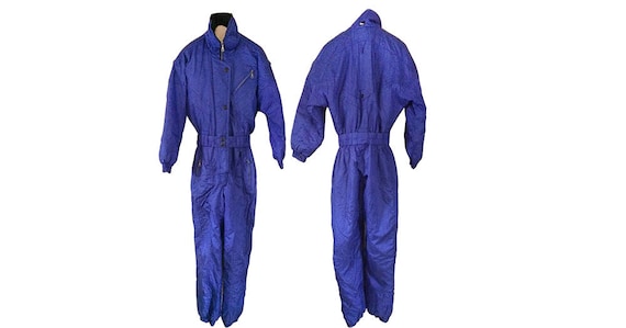 RADICAL Vintage 80s Ski Party Purple Snow Suit (W… - image 1