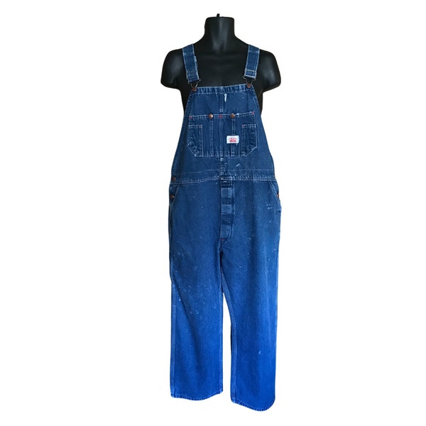 Vintage Denim Painter Overalls (Men's Size 44 x 29)