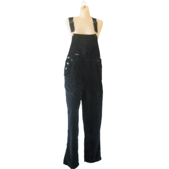 Capsule Wardrobe Item: Vintage Black Velour Overa… - image 2