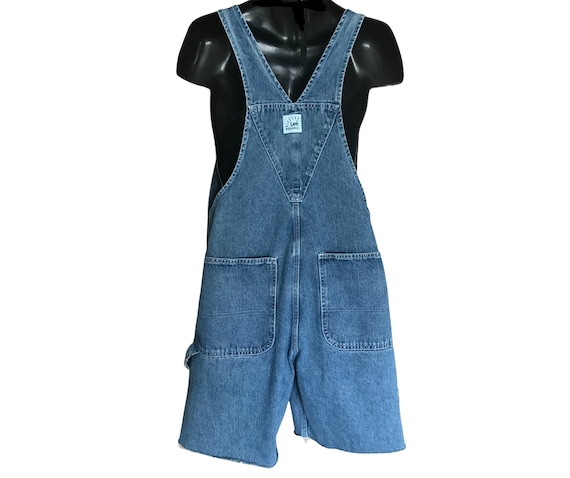 Classic Vintage 90s Men's Lee Cutoff Overall Shor… - image 3