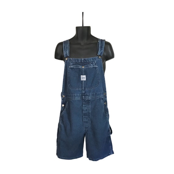 Men Overall Shorts Denim Overall Dungaree Blue Jea