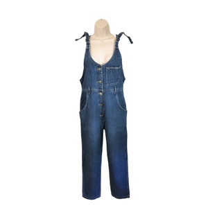 Vintage 80s Dark Wash Lee Overalls image 2