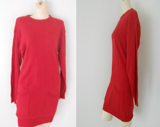 Long Sweater Dress Red Sweater Dress Extra Long Sweater Wool Sweater Women Angora Sweater Dress