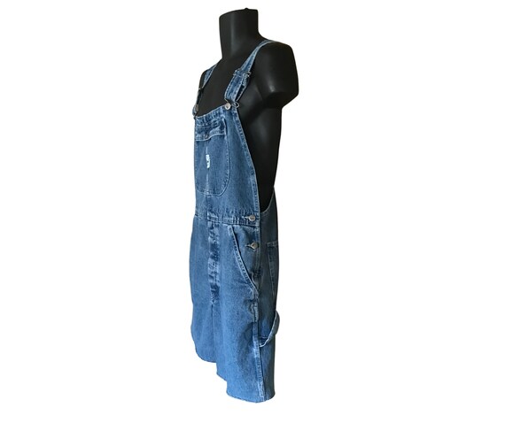 Classic Vintage 90s Men's Lee Cutoff Overall Shor… - image 2