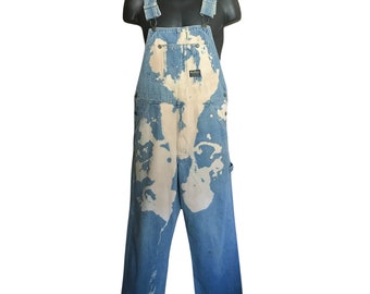 Vintage Osh Kosh Bleached Overalls (Men's Size Medium)