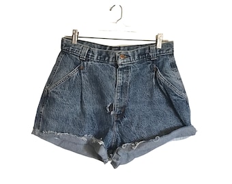 Vintage Hipster Stonewash Cutoff Shorts (Women's Size 9/10)