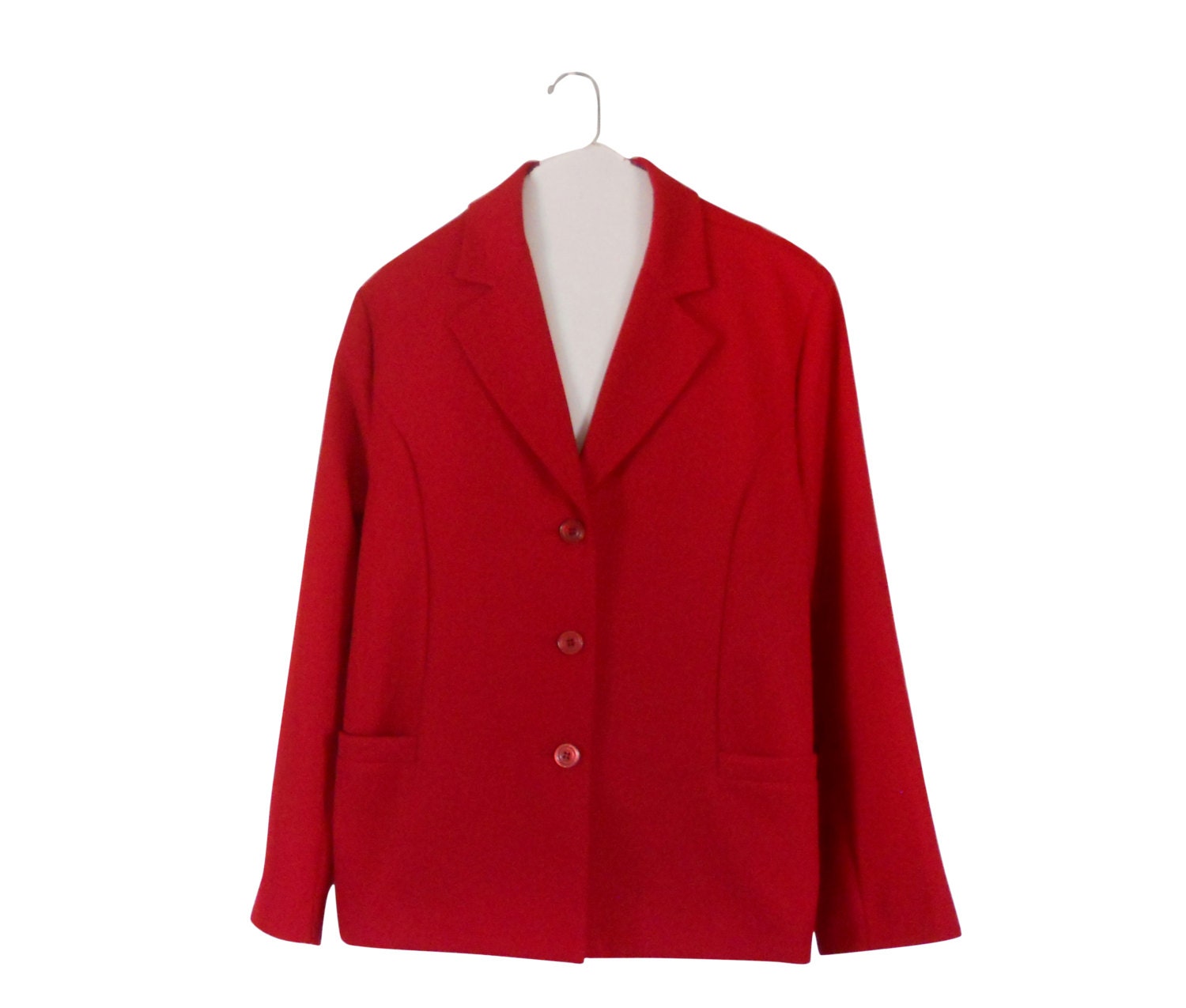 plus size red blazer jacket